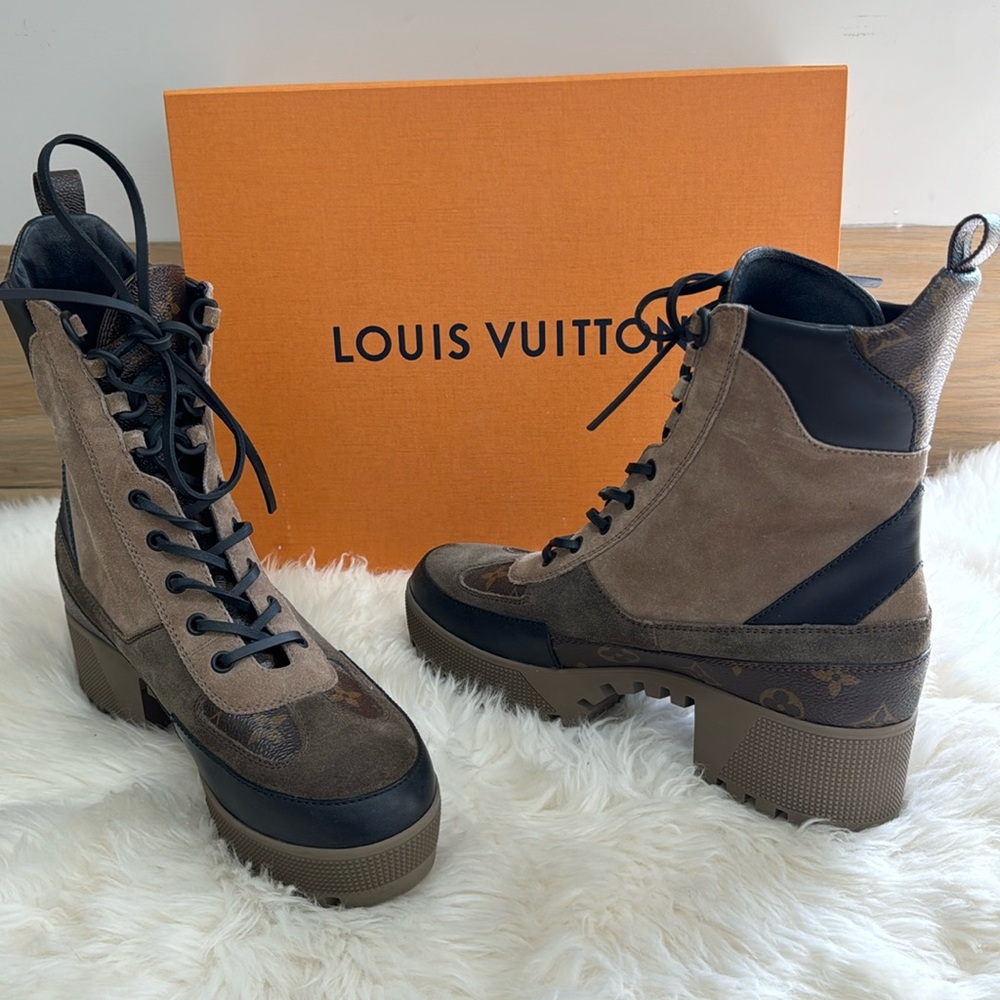 LOUIS VUITTON Platform Desert Boot size 39.5